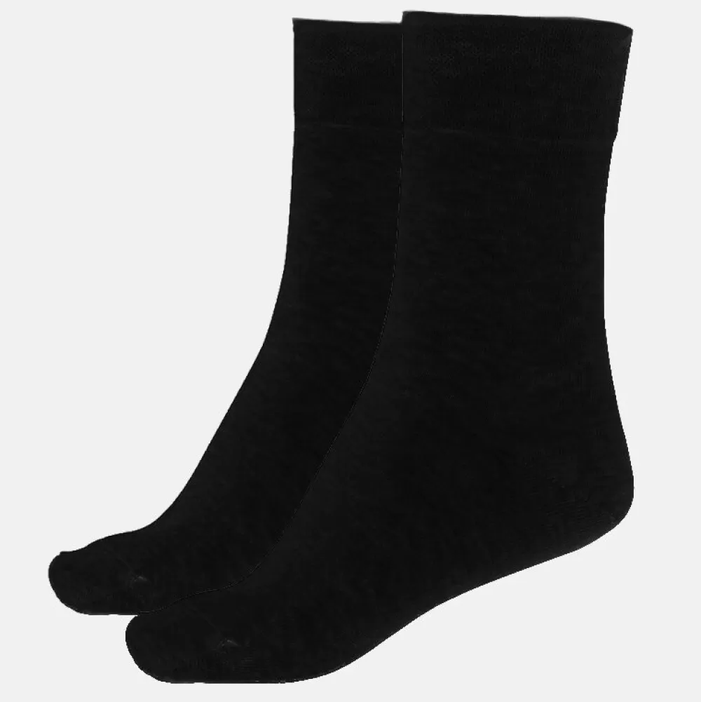 Fashion Pierre Robert Strumpor Comfy Cotton I Ekologisk Bomull X2 37-40 Black
